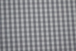 Baumwolle gingham karo 6.5 mm 160-11 grau