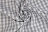 Baumwolle gingham karo 6.5 mm 160-11 grau