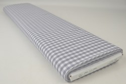 Baumwolle gingham karo 6.5 mm 160-11 grau