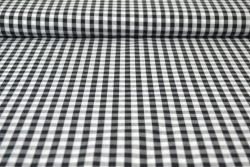 Baumwolle gingham karo 6.5 mm 160-13 schwarz