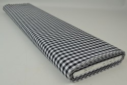 Baumwolle gingham karo 6.5 mm 160-13 schwarz