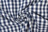 Baumwolle gingham karo 6.5 mm 160-14 marine