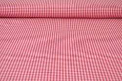 Baumwolle gingham karo 2.5 mm 162-02 donker roze