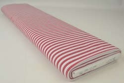 Baumwolle gingham streifen 6.5 mm 165-01 rot