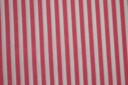 Baumwolle gingham streifen 6.5 mm 165-02 dunkelrosa