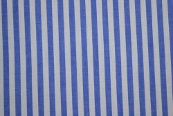 Baumwolle gingham streifen 6.5 mm 165-07 blau