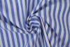 Baumwolle gingham streifen 6.5 mm 165-07 blau