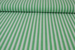 Baumwolle gingham streifen 6.5 mm 165-10 grün