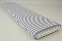 Baumwolle gingham streifen 6.5 mm 165-11 grau