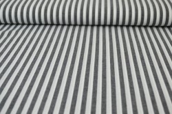 Baumwolle gingham streifen 6.5 mm 165-13 schwarz