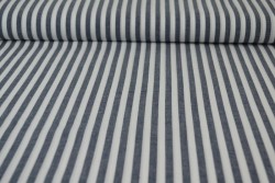 Baumwolle gingham streifen 6.5 mm 165-14 marine