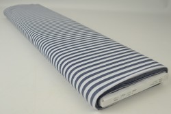 Baumwolle gingham streifen 6.5 mm 165-14 marine