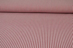 Baumwolle gingham streifen 2.5 mm 167-01 rot