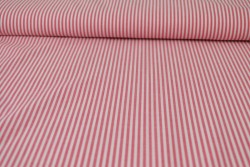 Baumwolle gingham streifen 2.5 mm 167-02 dunkelrosa
