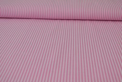 Baumwolle gingham streifen 2.5 mm 167-03 rosa