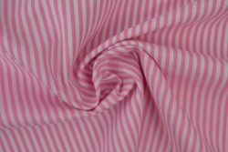 Baumwolle gingham streifen 2.5 mm 167-03 rosa