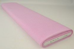 Baumwolle gingham streifen 2.5 mm 167-03 rosa