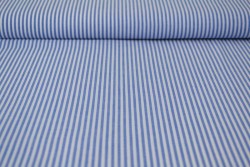 Baumwolle gingham streifen 2.5 mm 167-07 blau