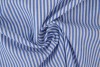 Baumwolle gingham streifen 2.5 mm 167-07 blau