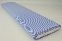Baumwolle gingham streifen 2.5 mm 167-07 blau