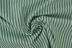 Baumwolle gingham streifen 2.5 mm 167-09 dunkelgrün