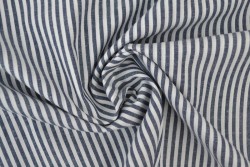 Baumwolle gingham streifen 2.5 mm 167-14 marine