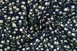Cotton print 8195-3 dark blue