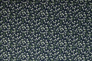 Cotton print 8195-3 dark blue