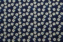 Cotton print 8204-3 dark blue