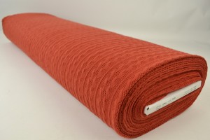 Jacquard cable knit fabric 42 copper