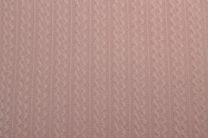 Jacquard cable knit fabric 37 old pink