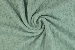 Jacquard cable knit fabric 34 old green