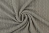 Jacquard cable knit fabric 17 dark grey