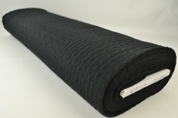 Jacquard cable knit fabric 03 black