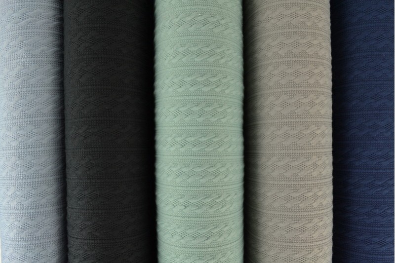 Farbkarte gestricktes jacquard-kabel