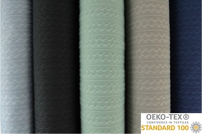 Jacquard strickstoff zopfmuster