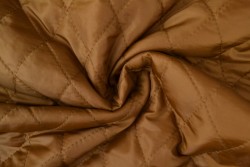 Steppfutter 44 dunkel camel