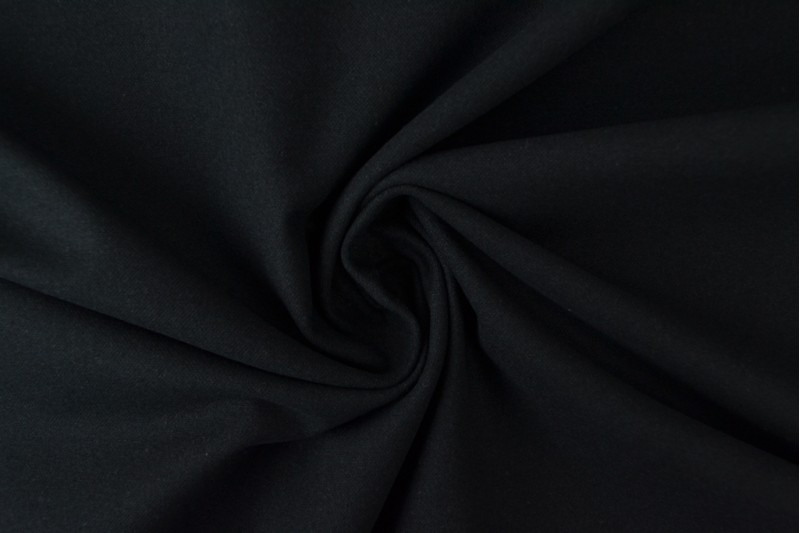 Baumwollflanell 03 schwarz