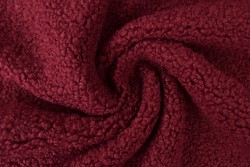 Teddystoff kunstfell 77 bordeaux
