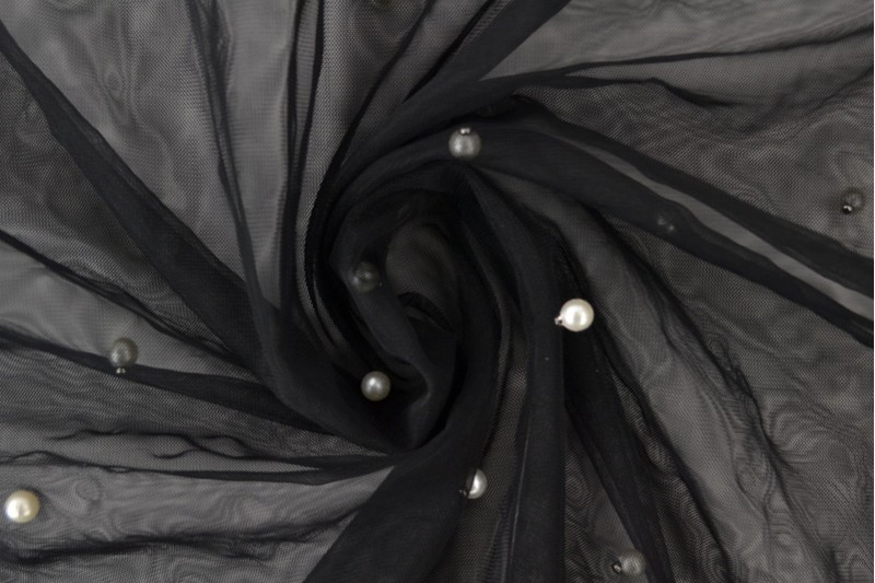 Mesh pearls 01-03 black