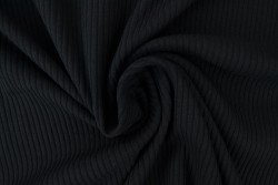 Cotton jersey rib 200 gm2 03 black