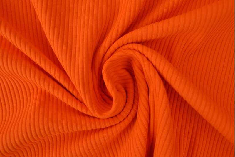 Cotton jersey rib 200 gm2 05 orange