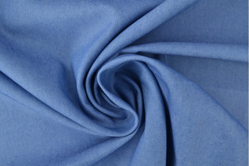 Denim chambray gewaschen - 02 blau