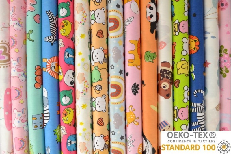 Baumwolle Popeline mit Motiven Kids