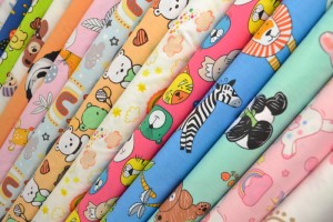 Baumwolle Popeline mit Motiven Kids