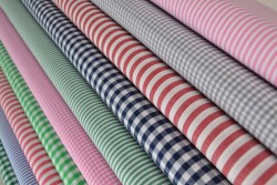 Baumwolle Gingham Karo & Streifen