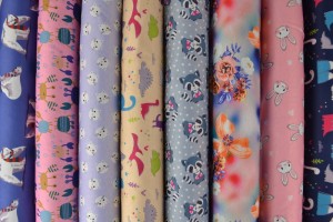 Sweatstoff mit Motiven (Alpenfleece)