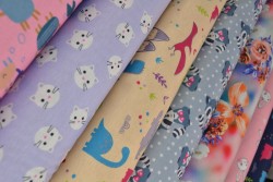 Sweatstoff mit Motiven (Alpenfleece)