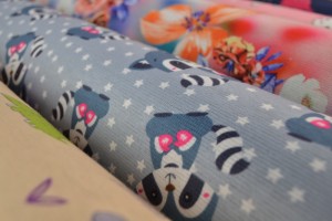 Sweatstoff mit Motiven (Alpenfleece)