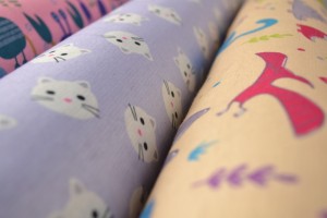 Sweatstoff mit Motiven (Alpenfleece)